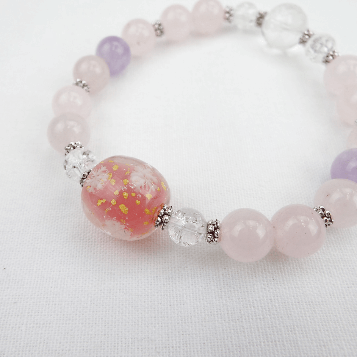 願魂】天然石ブレスレット-Sサイズ 結晶 ピンク – 雑貨店Noichi(ノイチ
