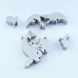 メタリックパズル　ZIREL　鶴亀（15ピース）