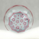 椎名切子　ぐい呑　サクラサク～舞う～　