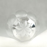 切子グラス　ぐい呑　菊八葉花紋
