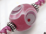 【願魂】蜻蛉玉 伝統的和文様ストラップ 守護の神（ピンク） STB-JA-017｜ハンドメイドの携帯ストラップ USBチャーム